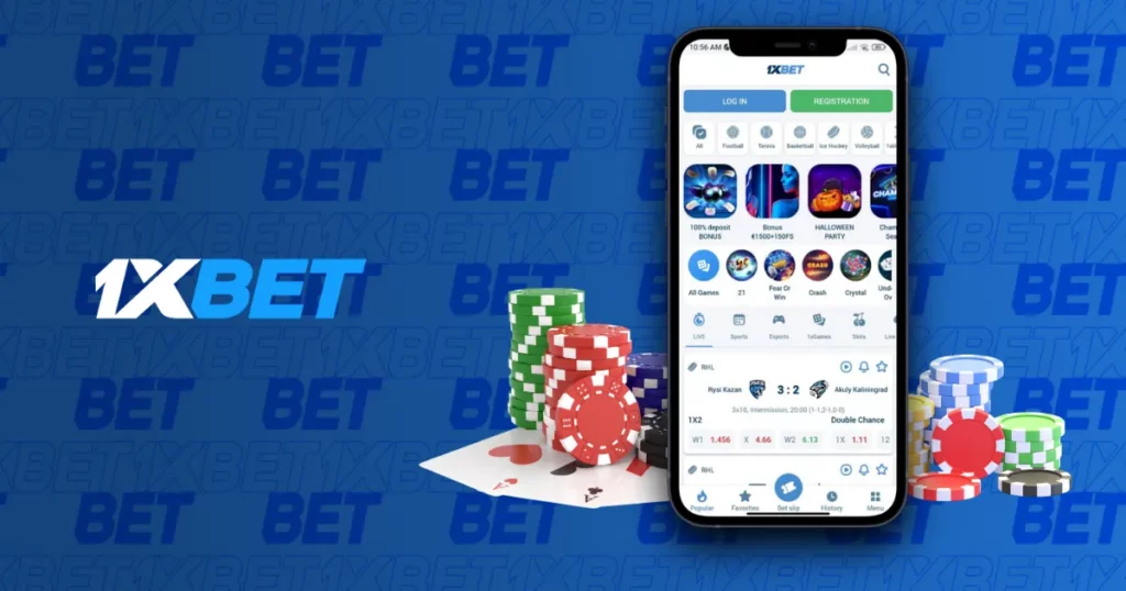 The App Homepage of 1xBet
